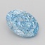 1.08 Ct. Fancy Vivid Blue Oval Lab Grown Diamond