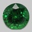 7.1mm  Green  Round   Garnet