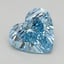 0.91 Ct. Fancy Vivid Blue Heart Lab Grown Diamond
