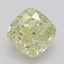 0.63 Ct. Fancy Yellow Cushion Diamond