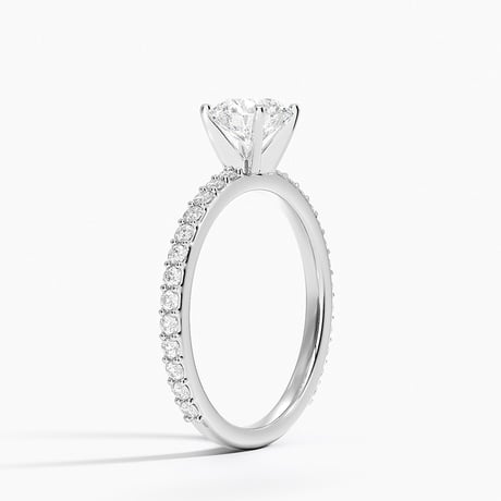Luxe Petite Shared Prong Diamond Ring