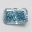 2.43 Ct. Fancy Vivid Blue Radiant Lab Grown Diamond