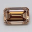 3.05 Ct. Light  Brown Emerald Lab Grown Diamond