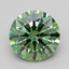 2.53 Ct. Fancy Vivid Green Round Lab Grown Diamond