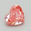 0.37 Ct. Fancy Vivid  Pink Heart Lab Grown Diamond