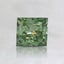 0.81 Ct. Fancy Vivid Pacific Green Princess Lab Grown Diamond