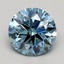 1.07 Ct. Fancy Intense Blue Round Lab Grown Diamond