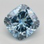 2.52 Ct. Fancy Intense Blue Cushion Lab Grown Diamond