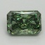 1.63 Ct. Fancy Vivid Green Radiant Lab Grown Diamond