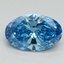 2.05 Ct. Fancy Vivid Blue Oval Lab Grown Diamond
