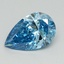 1.52 Ct. Fancy Vivid Blue Pear Lab Grown Diamond