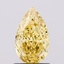 1.03 Ct. Fancy Vivid Yellow Pear Lab Grown Diamond