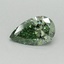 0.4 Ct. Fancy Vivid Pacific Green Pear Lab Grown Diamond