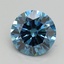2.01 Ct. Fancy Vivid Blue Round Lab Grown Diamond