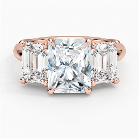 14K Rose Gold Luxe Rhiannon Three Stone Diamond Ring (1 1/10 ct. tw.)