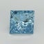 4.04 Ct. Fancy Vivid Blue Princess Lab Grown Diamond