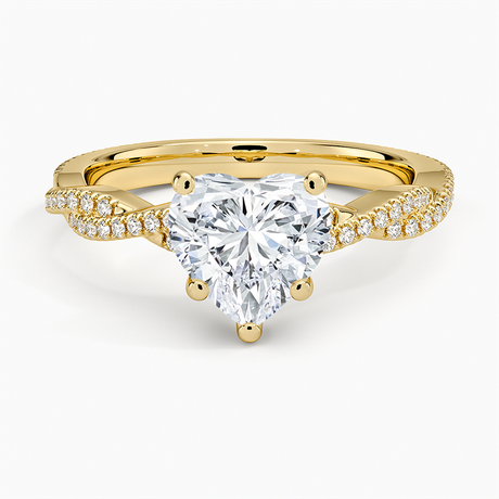 18K Yellow Gold Petite Luxe Twisted Vine Diamond Ring (1/4 ct. tw.)
