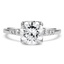 Custom Contemporary Tapered Engagement Diamond Ring