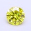 0.96 Ct. Fancy Vivid Yellow Round Lab Grown Diamond