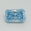 1.01 Ct. Fancy Vivid Blue Radiant Lab Grown Diamond