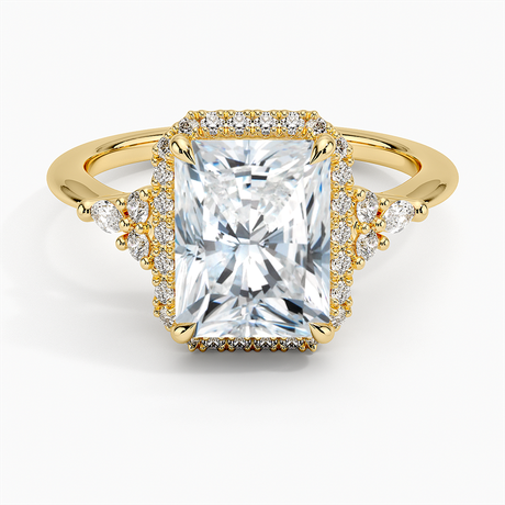 18K Yellow Gold Nadia Halo Diamond Ring (1/4 ct. tw.)