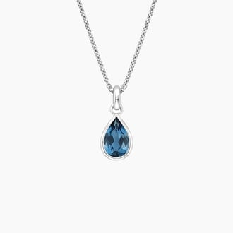 London Blue Topaz Teardrop Pendant