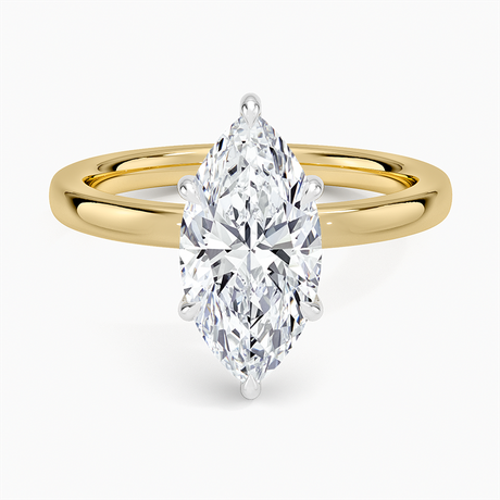 Audrey Mixed Metal 2mm Diamond Ring