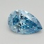 1.11 Ct. Fancy Vivid Blue Pear Lab Grown Diamond