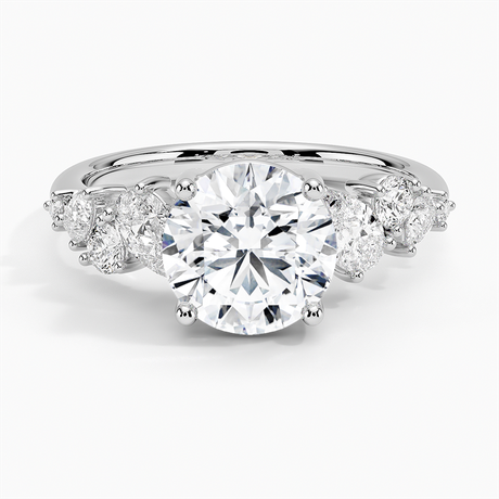 Platinum Olivetta Tapered Diamond Ring (1/2 ct. tw.)