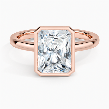 14K Rose Gold Sylvie Perfect Fit Bezel Solitaire Ring