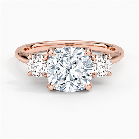 14K Rose Gold Elodie Perfect Fit Three Stone Diamond Ring (1/2 ct. tw.)