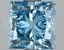 3.51 Ct. Fancy Vivid Blue Princess Lab Grown Diamond