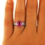 The Anabelle Ring, smalltop view on a hand
