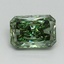 1.52 Ct. Fancy Vivid Green Radiant Lab Grown Diamond