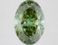 2.62 Ct. Fancy Vivid Green Oval Lab Grown Diamond