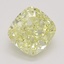1.02 Ct. Fancy Intense Yellow Cushion Diamond