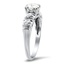 The Idell Ring, smalltop view on a hand