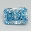 2.73 Ct. Fancy Vivid Blue Radiant Lab Grown Diamond