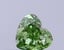 0.29 Ct. Fancy Vivid Green Heart Lab Grown Diamond