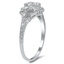 The Aorea Ring, smalltop view on a hand