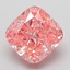 2.07 Ct. Fancy Vivid Pink Cushion Lab Grown Diamond