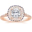 14K Rose Gold Circa Diamond Ring with Sapphire Accents (1/3 ct. tw.), smalltop view