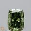1.01 Ct. Fancy Vivid Green Cushion Lab Grown Diamond