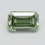 1.01 Ct. Fancy Vivid Pacific Green Emerald Lab Grown Diamond