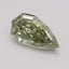 0.33 Ct. Fancy Grayish Greenish Yellow Pear Diamond