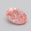 1.54 Ct. Fancy Vivid  Pink Oval Lab Grown Diamond