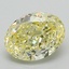 1.66 Ct. Fancy Intense Yellow Oval Lab Grown Diamond