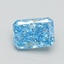 1.50 Ct. Fancy Vivid Blue Radiant Lab Grown Diamond