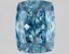 1.83 Ct. Fancy Vivid Blue Cushion Lab Grown Diamond