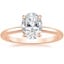 14K Rose Gold Elodie 1.8mm Solitaire Ring, smalltop view